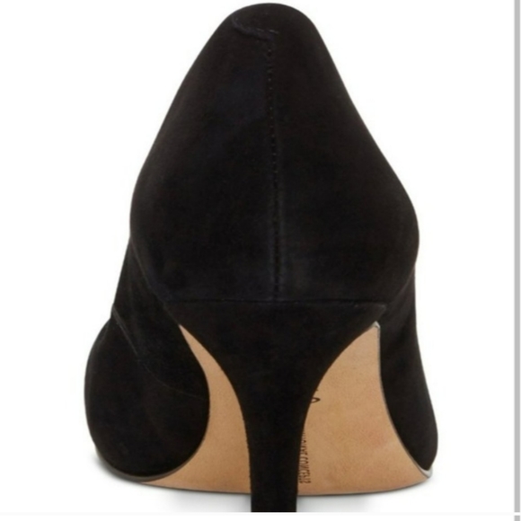INC International Concepts Zitah Mid Heel Pumps Black Suede 10 - Picture 4 of 8